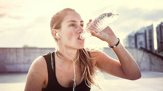 Trinken nach dem Laufen